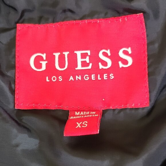 Guess Shiny Black Puffer Vest - XS - Picture 5 of 7